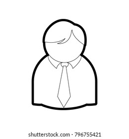 Isolated businessman design