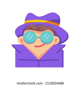 Isolated businessman icon Bitcoin concept Vector illustration