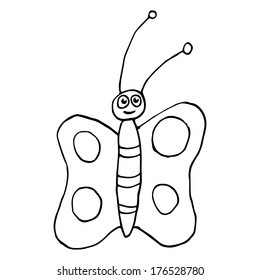 isolated butterfly