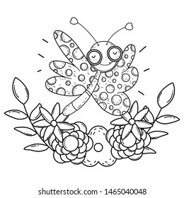 Isolated Butterfly draw cartoon design