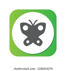 Isolated butterfly icon symbol on clean background. Vector monarch element in trendy style.