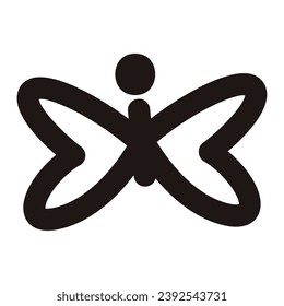 Isolated butterfly sketch icon Vector illustration