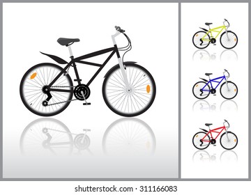 Isolated Bycicle Illustration