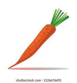 Isolated caarrot on white background