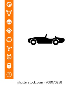 Isolated Cabriolet Icon