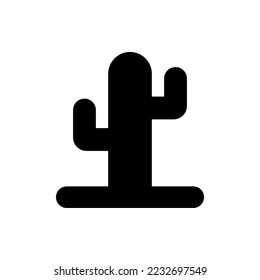 isolated cactus icon. Best cactus icon on white background. Perfect for cactus plant or desert plant icons on apps and websites. Or for cactus related content