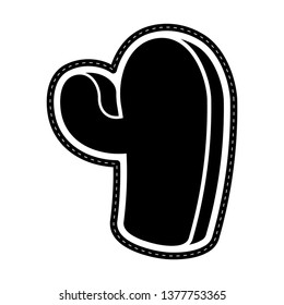 Isolated cactus icon dotted sticker. Vector illustration design
