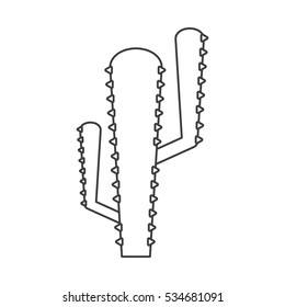 Isolated cactus plant design