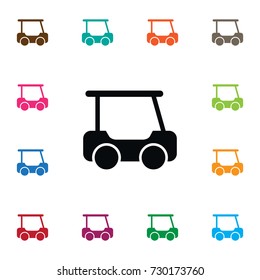 Isolated Caddy Icon. Putter Vector Element Can Be Used For Golf, Cart, Caddy Design Concept.
