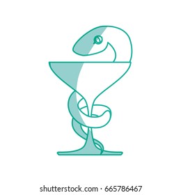 isolated caduceus emblem