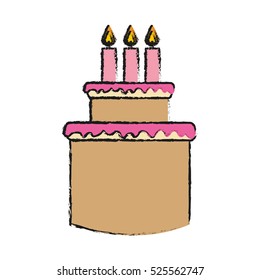 Isolated cake design