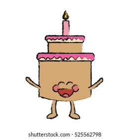 Isolated cake design