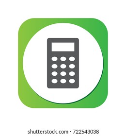 Isolated Calculate Icon Symbol On Clean Background. Vector Calculator Element In Trendy Style.