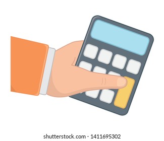 Isolated calculator design vector illustration