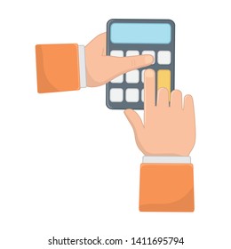 Isolated calculator design vector illustration
