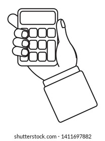 Isolated Calculator design vector illustration