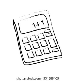 isolated Calculator draw icon vector illustration graphic design