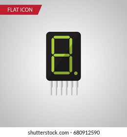 Isolated Calculator Flat Icon. Calculate Vector Element Can Be Used For Display, Calculator, Calculate Design Concept.
