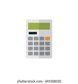 Isolated Calculator Flat Icon. Calculate Vector Element Can Be Used For Calculator, Calculate, Finance Design Concept.