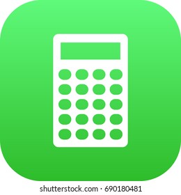Isolated Calculator Icon Symbol On Clean Background. Vector Calculate Element In Trendy Style.