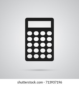 Isolated Calculator Icon Symbol On Clean Background. Vector Calculate Element In Trendy Style.