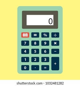 isolated calculator icon vector for business