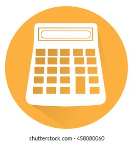 Isolated calculator, Office supplies, Business icon, Vector illustration