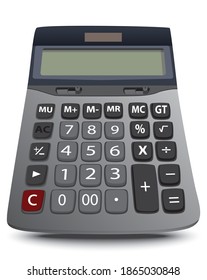 isolated calculator on white background