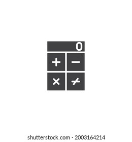 isolated calculator sign icon, vector illustration