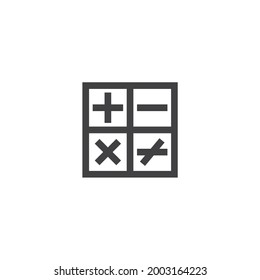 isolated calculator sign icon, vector illustration
