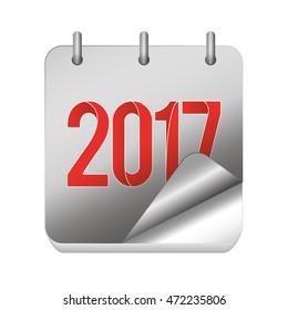 Isolated calendar for 2017, Vector illustration