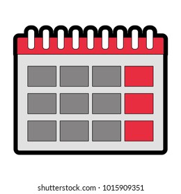 Isolated calendar design