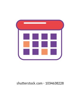 Isolated calendar design