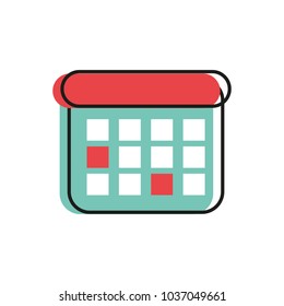 Isolated calendar design