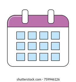 Isolated calendar design