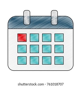 Isolated calendar design