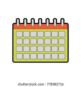 Isolated calendar design