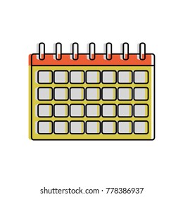 Isolated calendar design