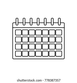 Isolated calendar design
