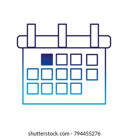 Isolated calendar design