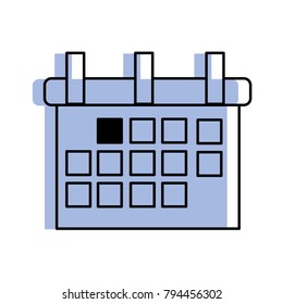 Isolated calendar design