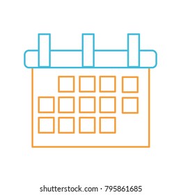 Isolated calendar design