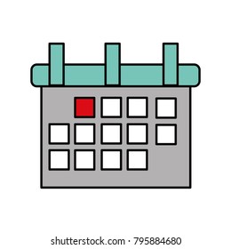 Isolated calendar design