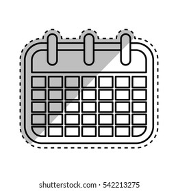 Isolated calendar symbol icon vector illustration graphic design