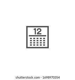 Isolated Calendar Vector emoji,Icon, Pictogram flat emoticon