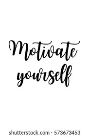 Isolated calligraphy on white background. Quote about photo and photography. Motivate yourself.