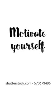 Isolated calligraphy on white background. Quote about photo and photography. Motivate yourself.
