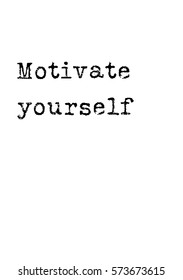 Isolated calligraphy on white background. Quote about photo and photography. Motivate yourself.