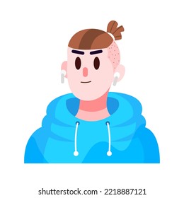 Isolated calve woman vector illustration