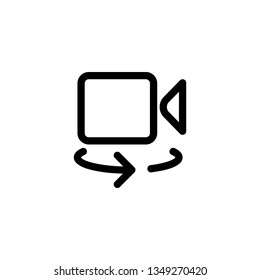 Isolated Camera Video Vector Flat Icon